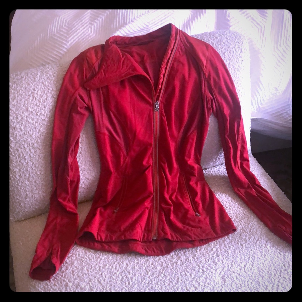 Red Lululemon jacket